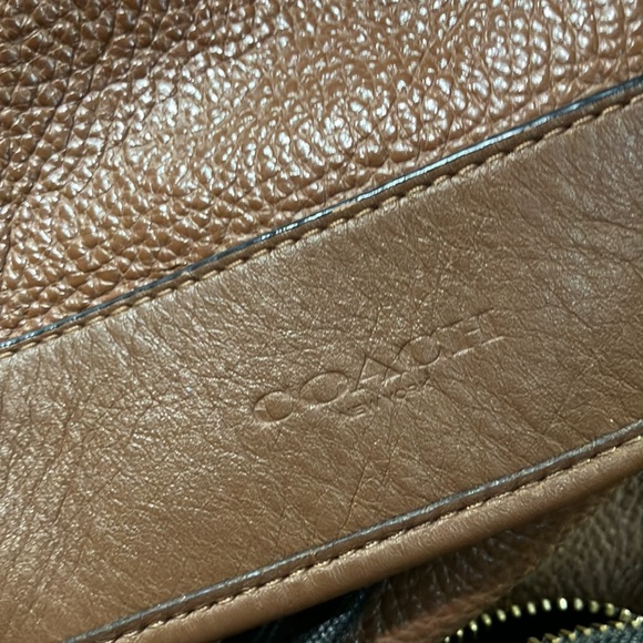 Men’s brown leather coach backpack - Picture 6 of 16